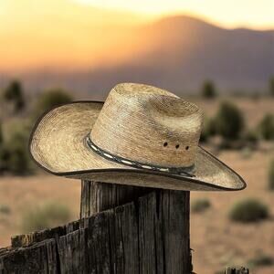 Resistol Jason Aldean Palm Leaf Cowboy Hat (Size 7.5) -Amarillo Sky Western Wear